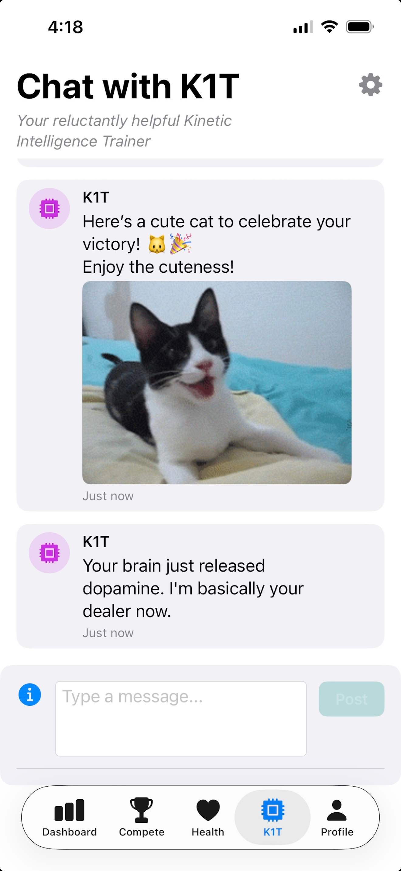 AI coach rewards and motivation